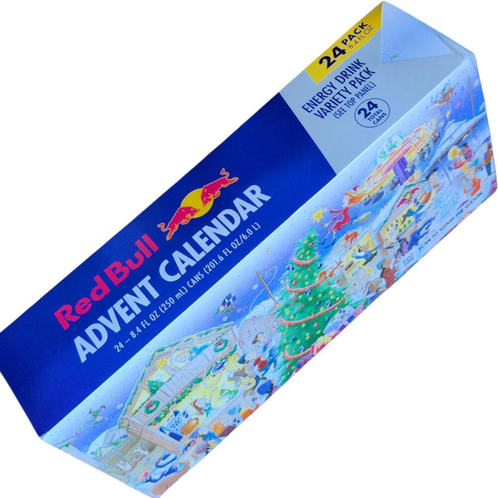 Red Bull Advent Calendar 24 Cans In HAND Pink Green Yellow Fast Shipping 2025 - Picture 5 of 6